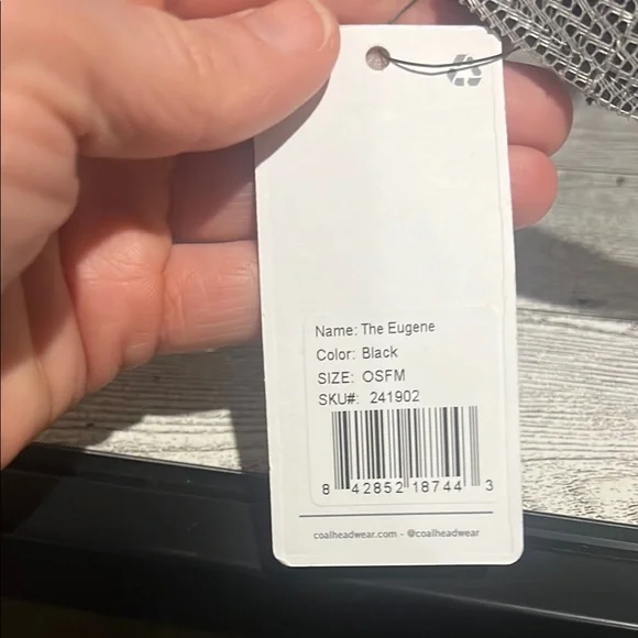 Black and White Trucker Hat with Adjustable Snapback - Picture 5 of 6